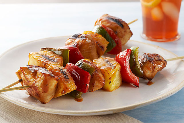 Sweet BBQ Chicken Kebabs