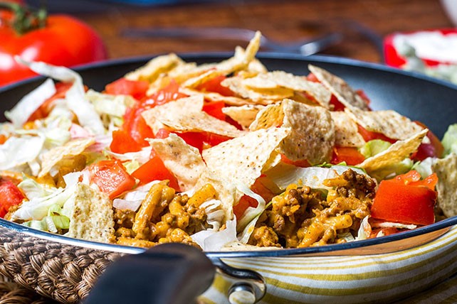 One-Pan Taco Beef and Noodle Skillet